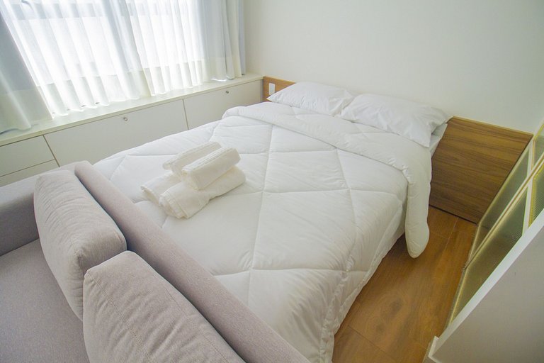 Blend One Coliving - Flat WiFi, Piscina, Academia, Garagem