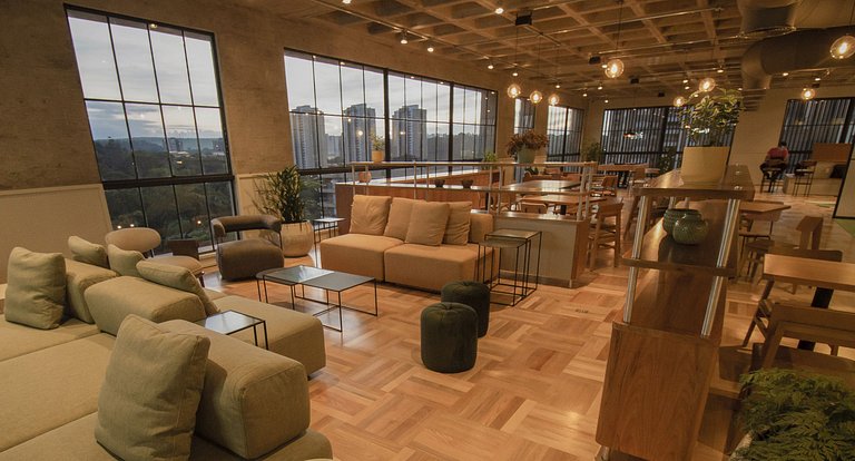 Blend One Coliving - Flat WiFi, Piscina, Academia, Garagem