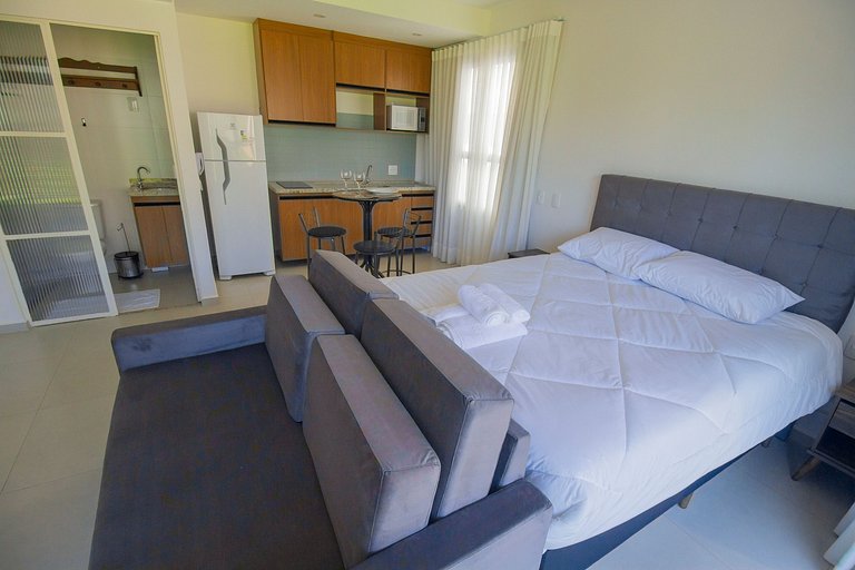 Studio 107 - Flat com Sacada, Vista, WiFi, Cowork