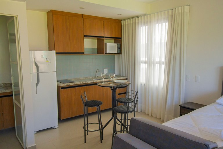 Studio 107 - Flat com Sacada, Vista, WiFi, Cowork