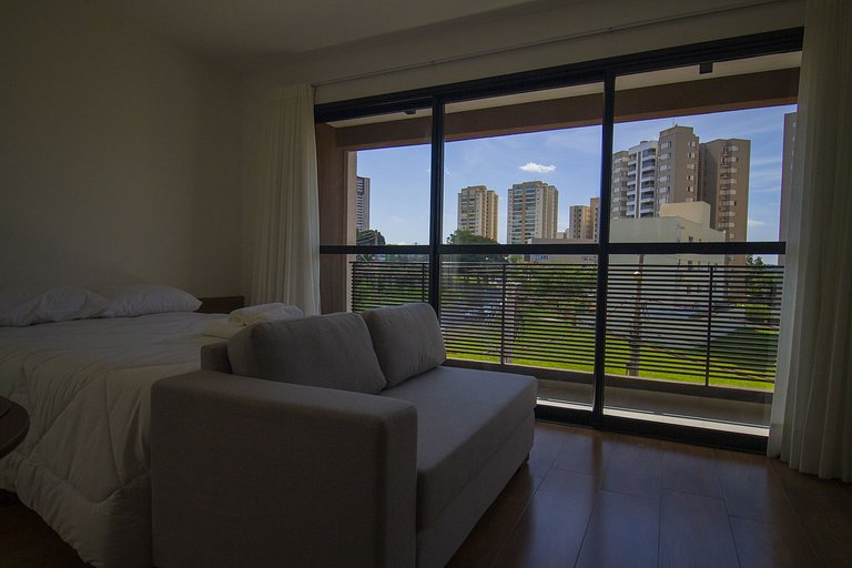 Blend Coliving One, Flat com sacada, vista, WiFi, Garagem