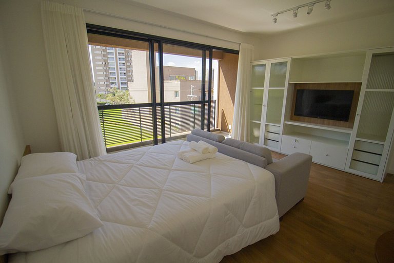 Blend Coliving One, Flat com sacada, vista, WiFi, Garagem