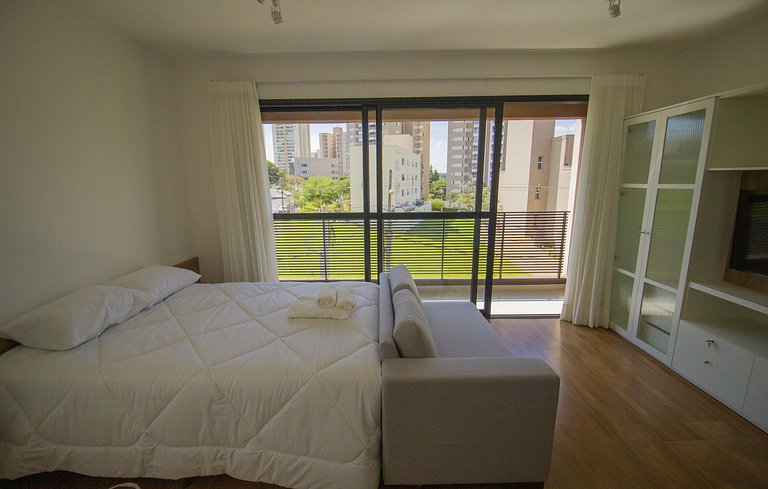 Blend Coliving One, Flat com sacada, vista, WiFi, Garagem