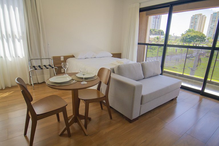 Blend Coliving One, Flat com sacada, vista, WiFi, Garagem