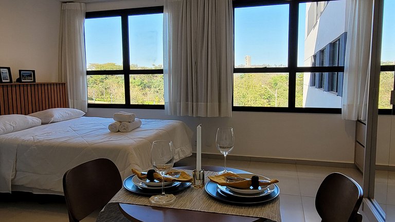 Studio 121 - Cama Queen, Garagem, Piscina, WiFi