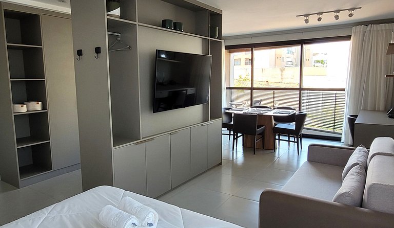 Blend Coliving One - Studio com Sacada, WiFi, Garagem - Flat