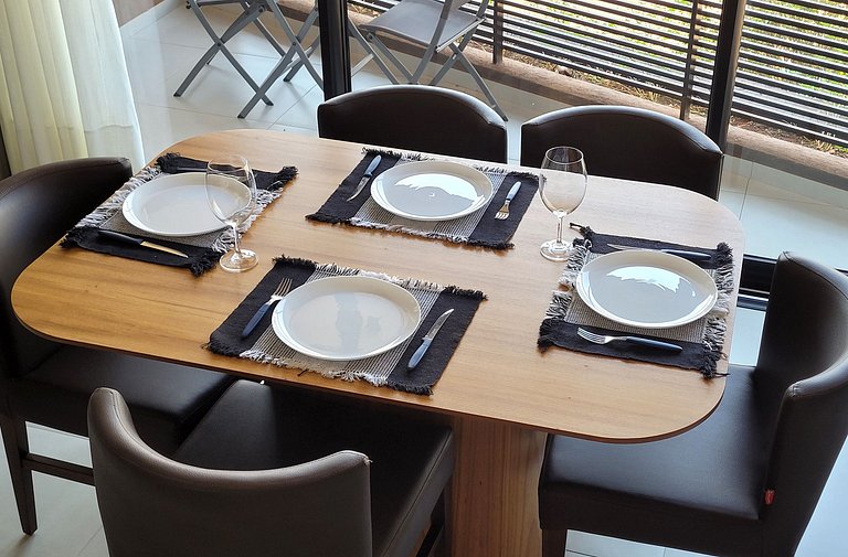 Blend Coliving One - Studio com Sacada, WiFi, Garagem - Flat