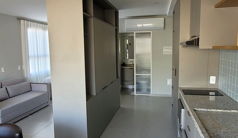 Blend Coliving One - Studio com Sacada, WiFi, Garagem - Flat