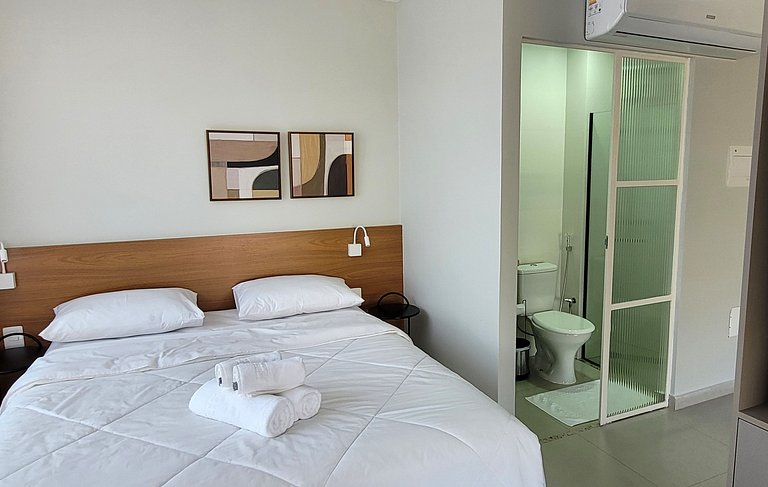 Blend Coliving One - Studio com Sacada, WiFi, Garagem - Flat