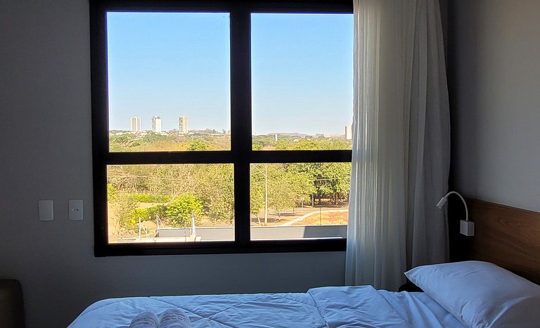 Blend Coliving One - Studio com Sacada, WiFi, Garagem - Flat