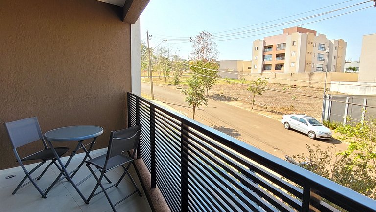 Blend Coliving One - Studio com Sacada, WiFi, Garagem - Flat