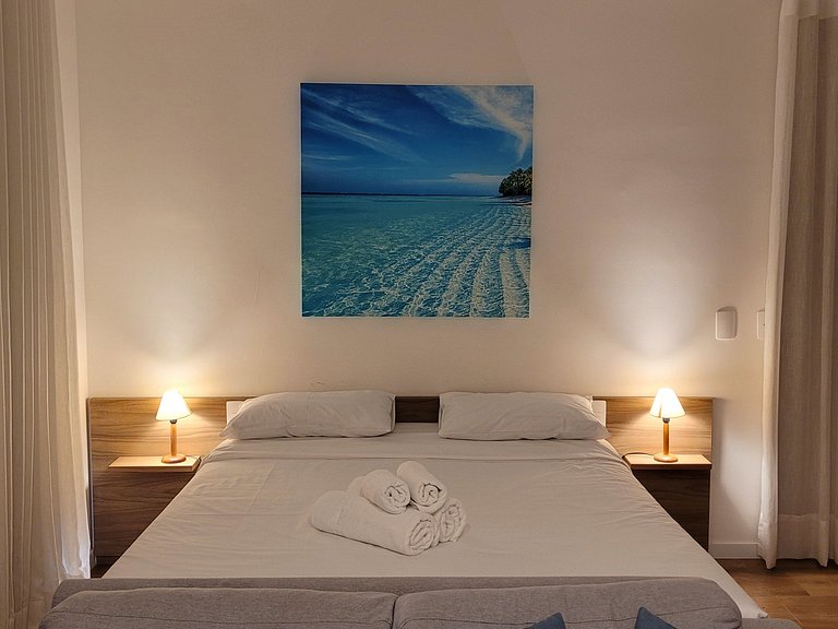 Blend Coliving One, Flat decorado, sacada com vista, Garagem