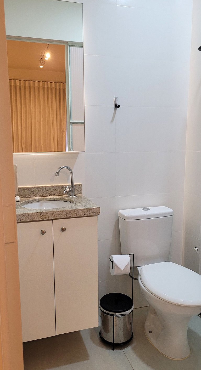 Blend Coliving One, Flat decorado, sacada com vista, Garagem
