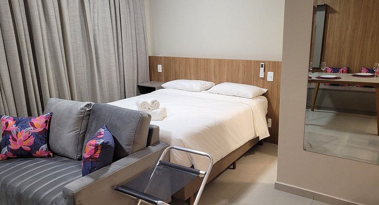 Flat - Alugar perto do Shopping, Hospital Unimed, FATESA