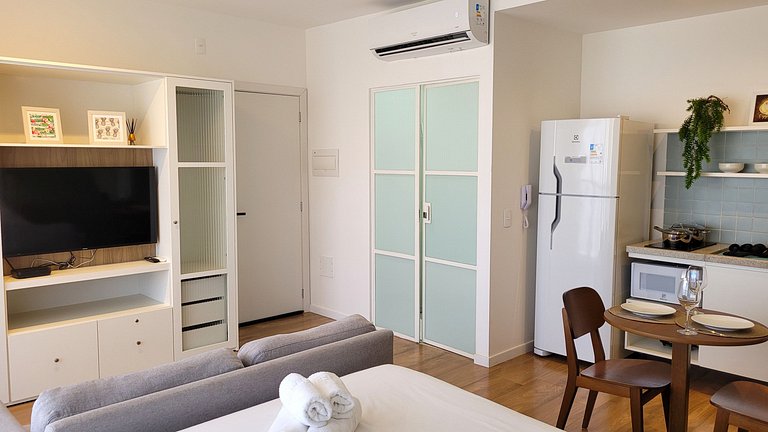 Flat Ribeirão Preto - Piscina, Academia, Coworking, FATESA