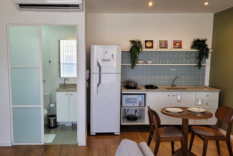 Flat Ribeirão Preto - Piscina, Academia, Coworking, FATESA