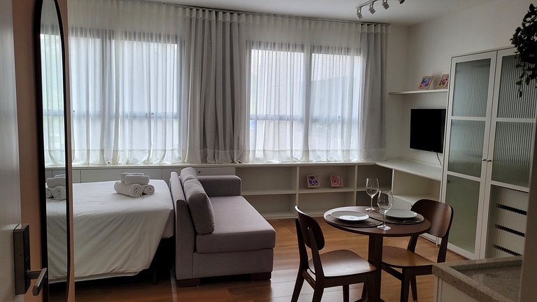 Flat perto do Shopping, Hospital Unimed, Fatesa, Unip