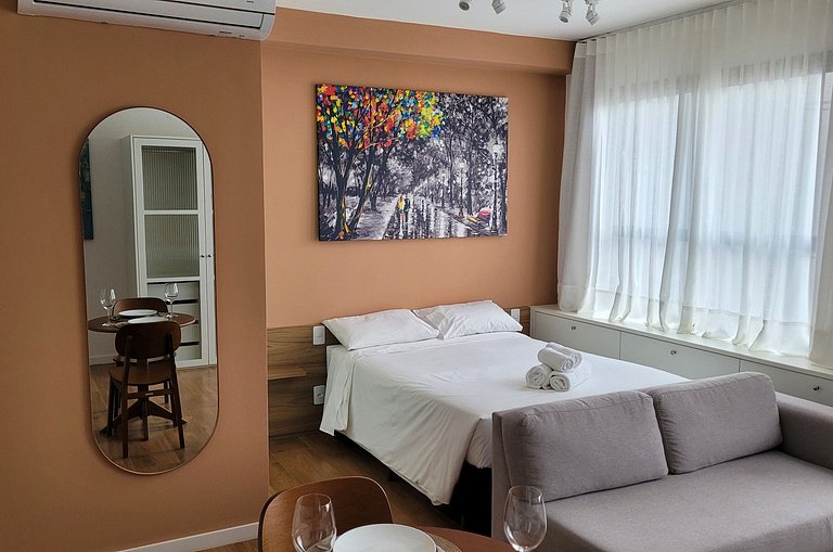 Flat perto do Shopping, Hospital Unimed, Fatesa, Unip