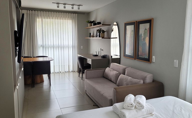 Blend Coliving One - Flat com Sacada, WiFi, Garagem - Flat