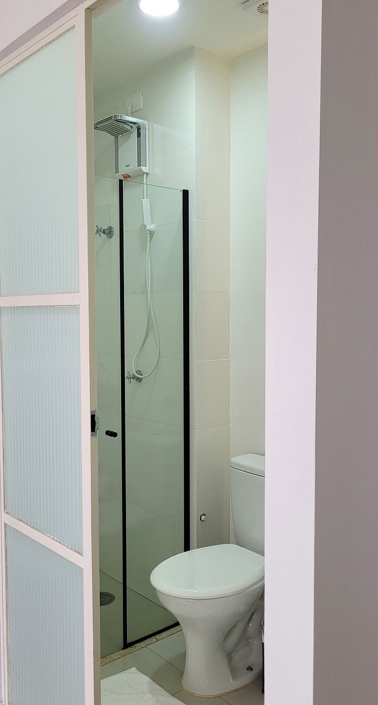 Studio 119 - Flat com Sacada, Vista, Ar Condicionado, WiFi