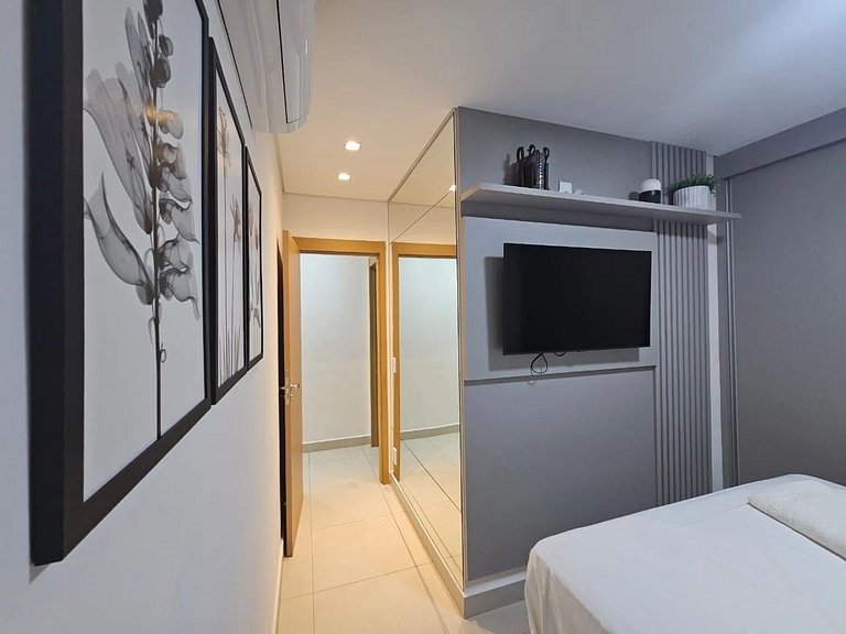 2 quartos c/ vista pra piscina | Varanda Botânico