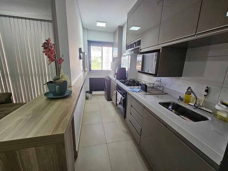 2 quartos c/ vista pra piscina | Varanda Botânico