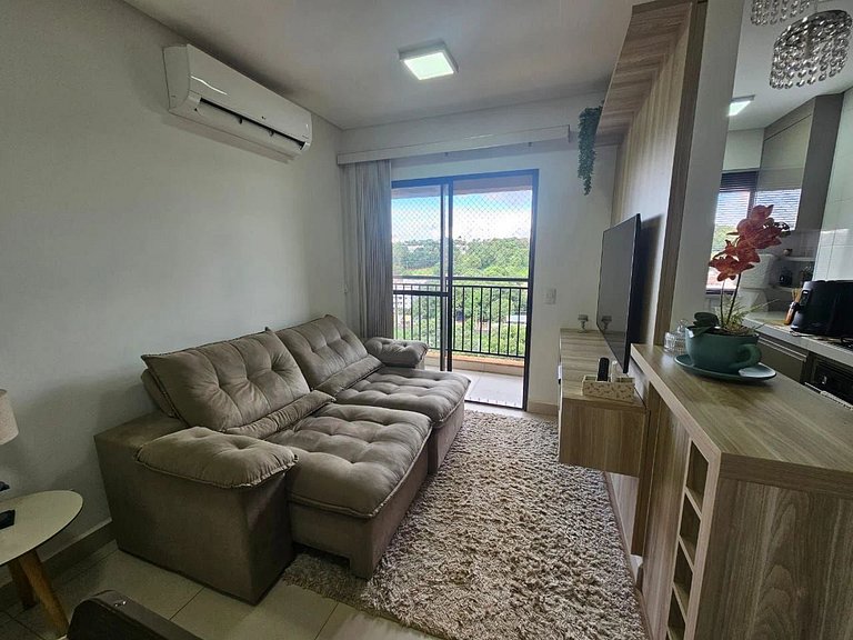 2 quartos c/ vista pra piscina | Varanda Botânico