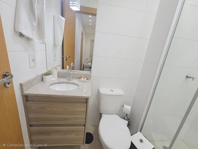 2 quartos c/ vista pra piscina | Varanda Botânico